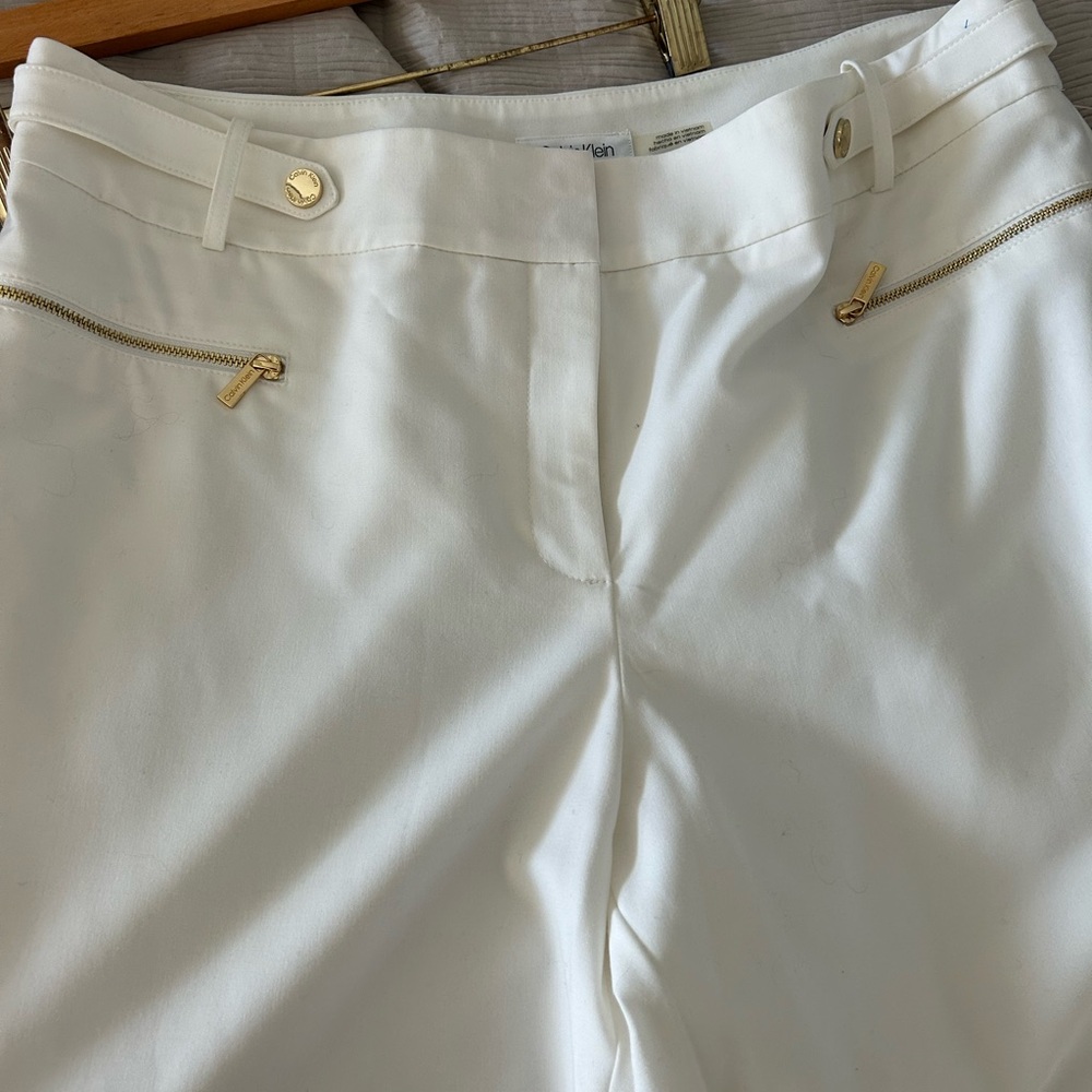 Calvin Klein ivory dress pants size 14 NWT - Picture 6 of 8